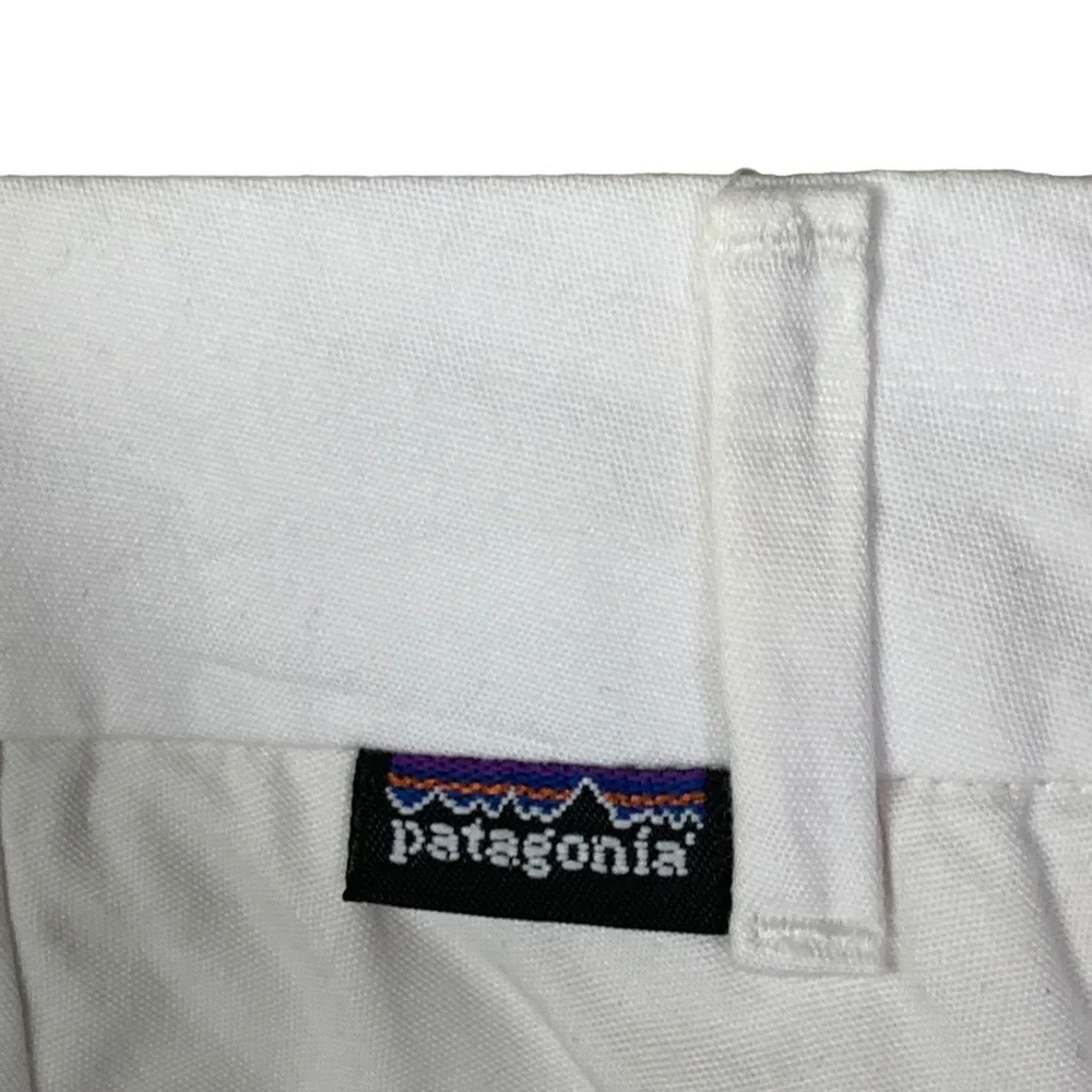 Patagonia White Organic Cotton 10” Inseam Bermuda Short Cruise, Resort Wear Sz 4